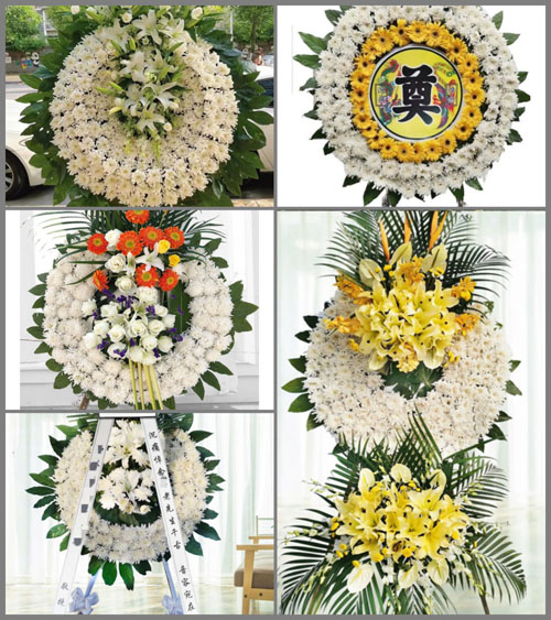 山东菏泽牡丹区高庄镇李庄村花圈速递